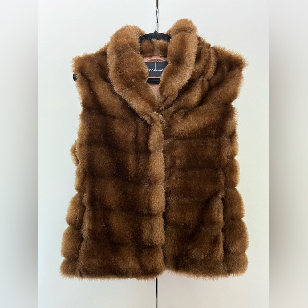 Faux fur vest